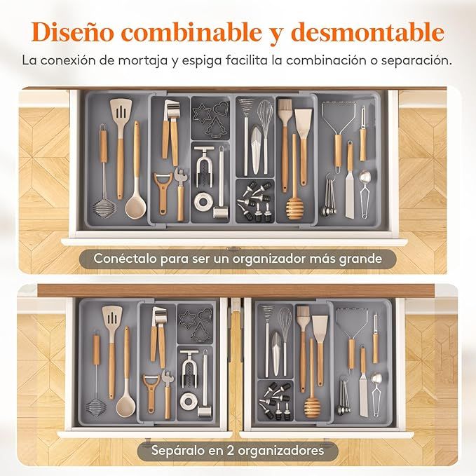 Organizador de Utensilios Gris