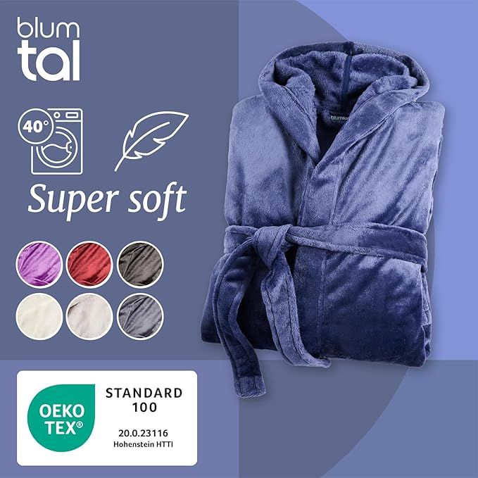 Albornoz Blumtal Unisex de Forro Polar con Capucha