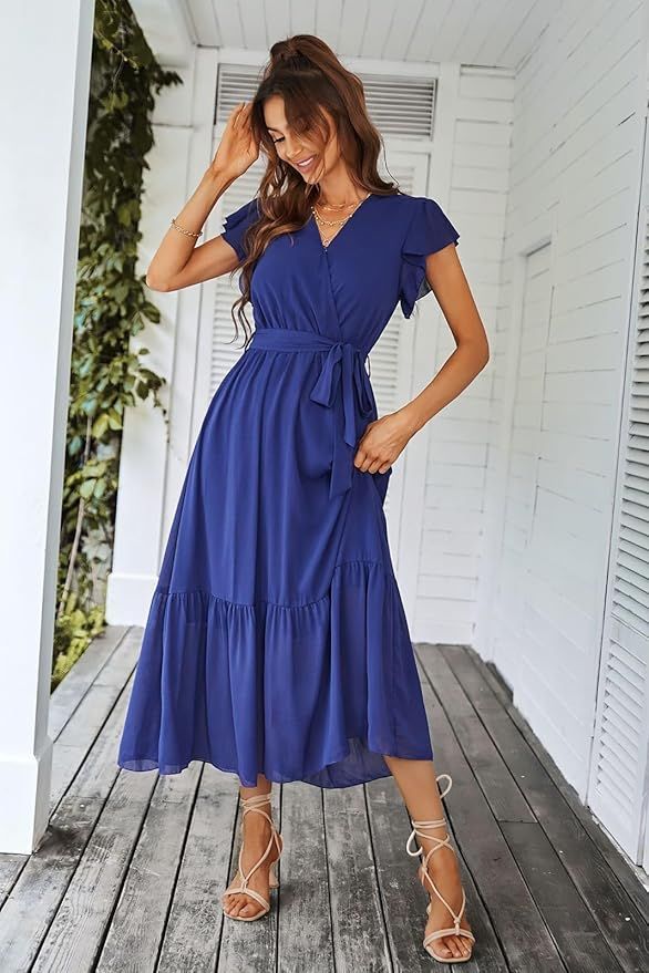 Vestido Maxi Bohemio Floral Mujer Talla S