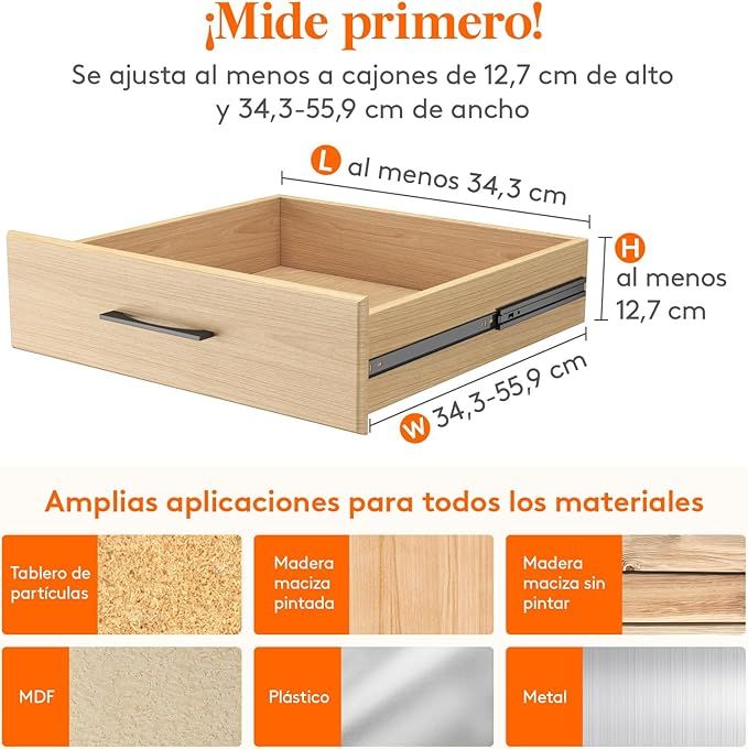 Divisores de Cajones Ajustables (4 unidades)