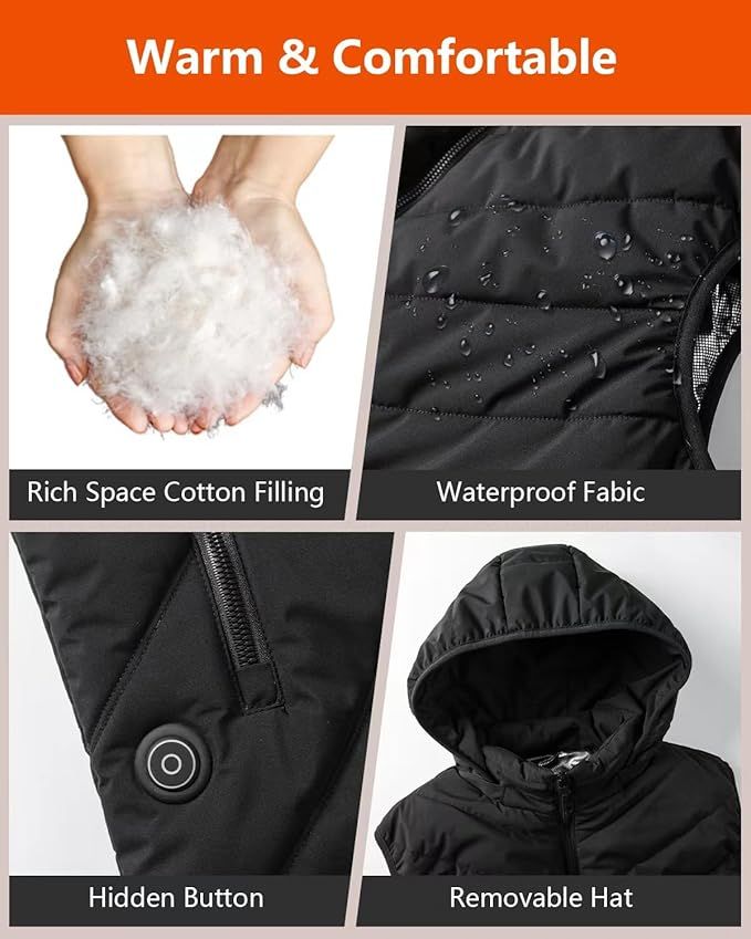 Chaleco Calefactor Eléctrico Unisex 11 Zonas XL