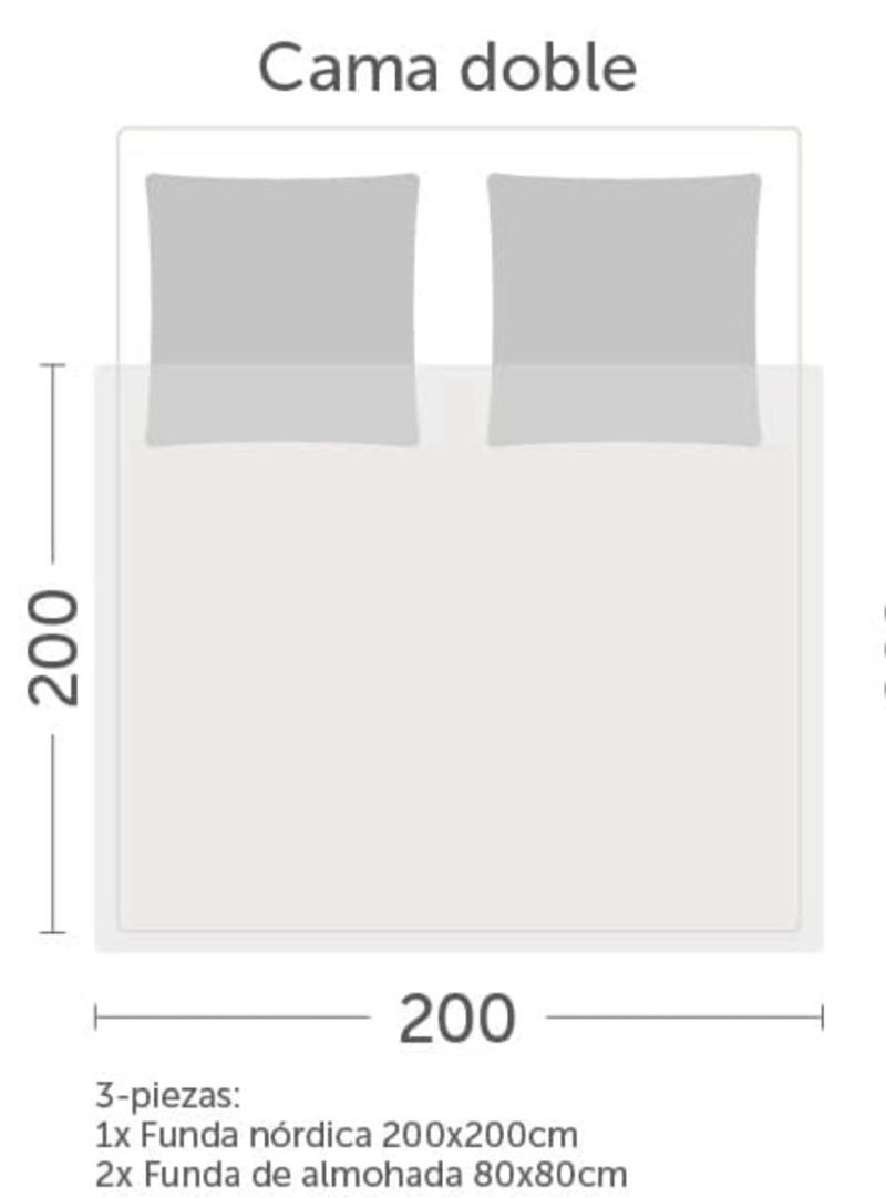Juego de Cama Blumtal 200x200 cm + 2 Fundas