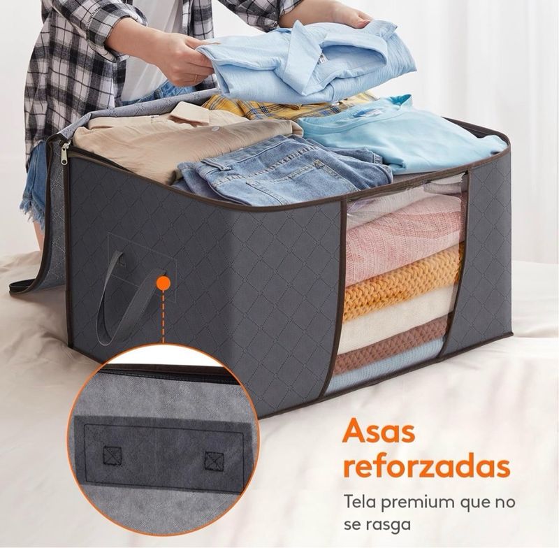 Cajas de Almacenaje 75L - 6 Piezas - Gris