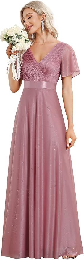 Elegante Vestido Largo A-línea de Ever-Pretty T.58