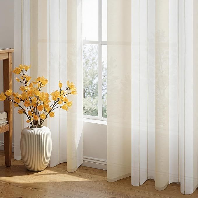 Cortinas Translúcidas Modernas 2*140x245cm