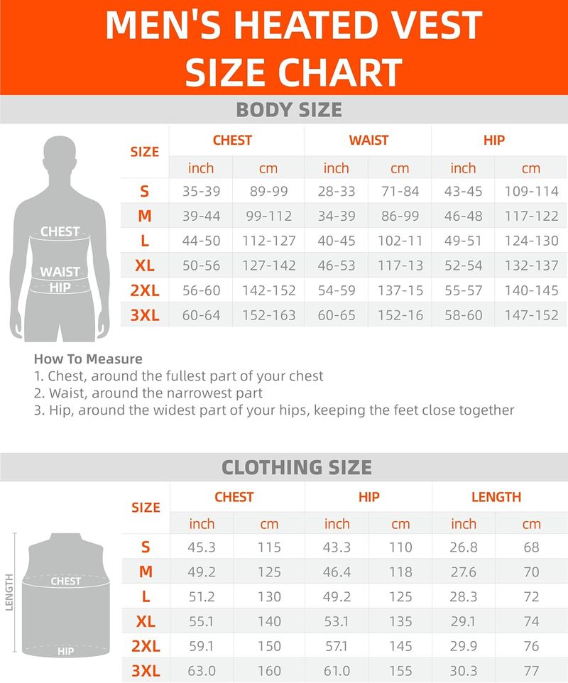 Chaleco calefactable HEWINZE Talla XL