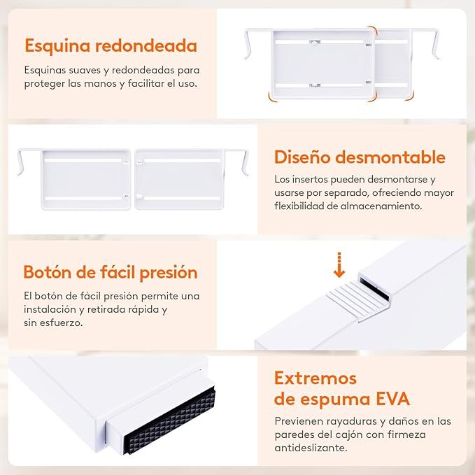 Pack 6 Separadores de Cajones Ajustables