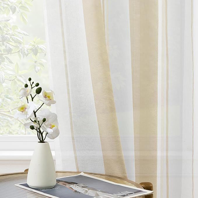 Cortinas Translúcidas Modernas 2*140x245cm