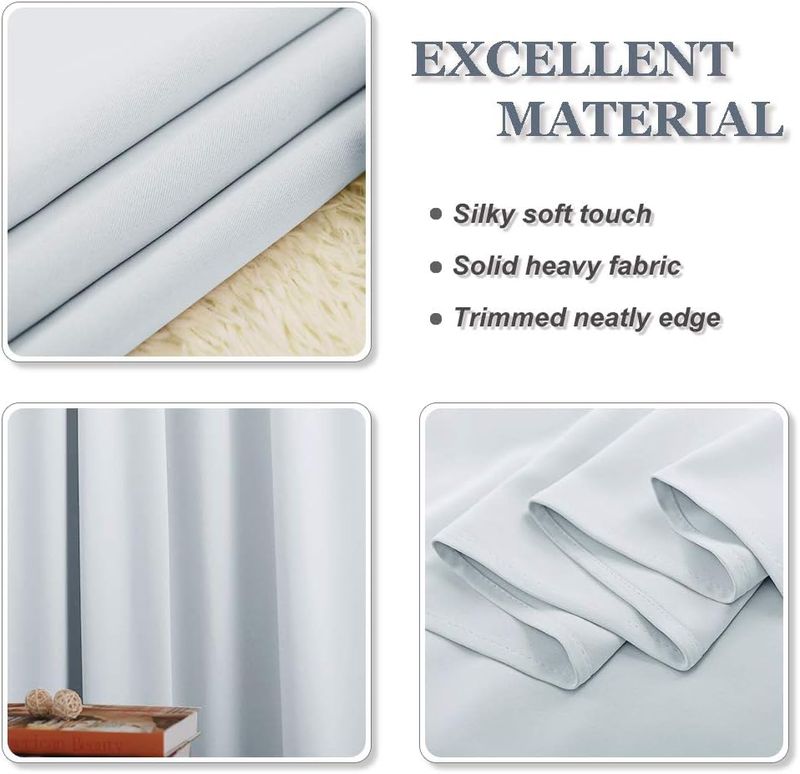 Cortinas PONY DANCE 2*140*350cm Gris Claro