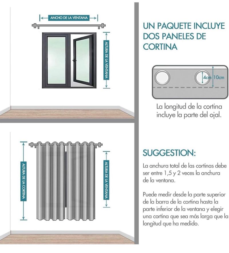 Cortinas Opacas Burdeos 140*245cm
