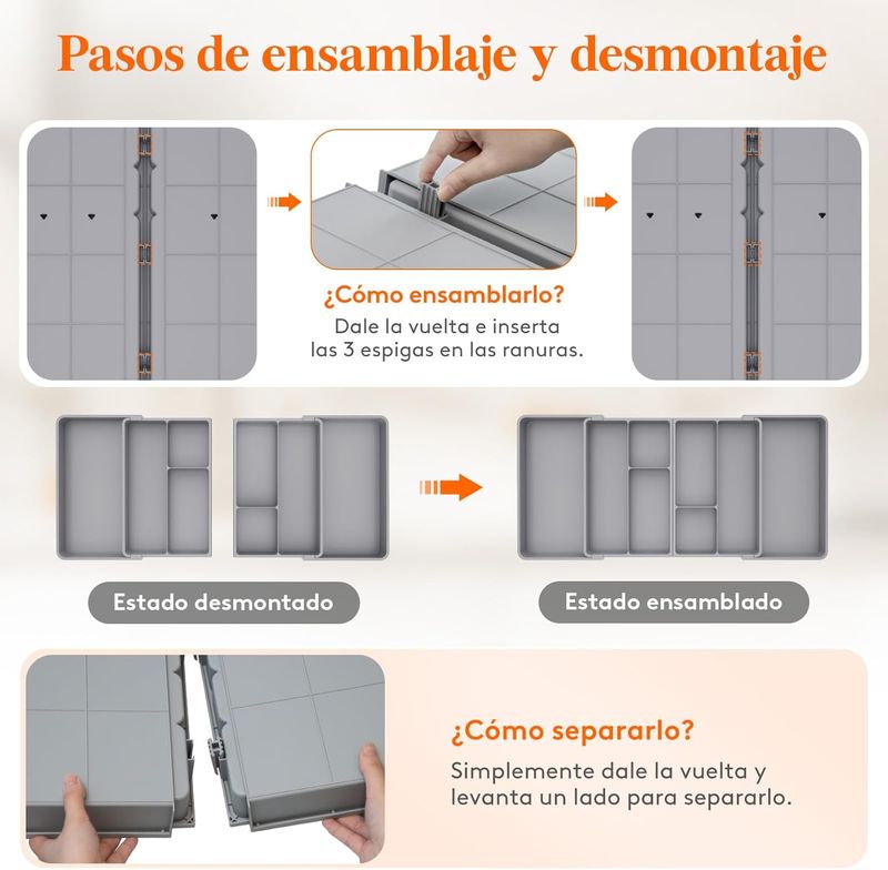 Organizador de Utensilios Gris