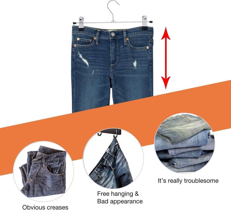 Perchas Metálicas para Pantalones (Pack 3)